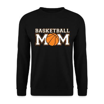 Maman de basket-ball - Fête des mères - Sweat-shirt Unisexe - noir - Devant - Alina (178cm) & Michal (187cm)