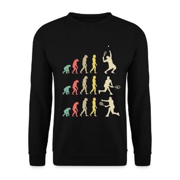 Tennis Evolution - Unisex Pullover - Schwarz - Vorne - Alina (178cm) & Michal (187cm)