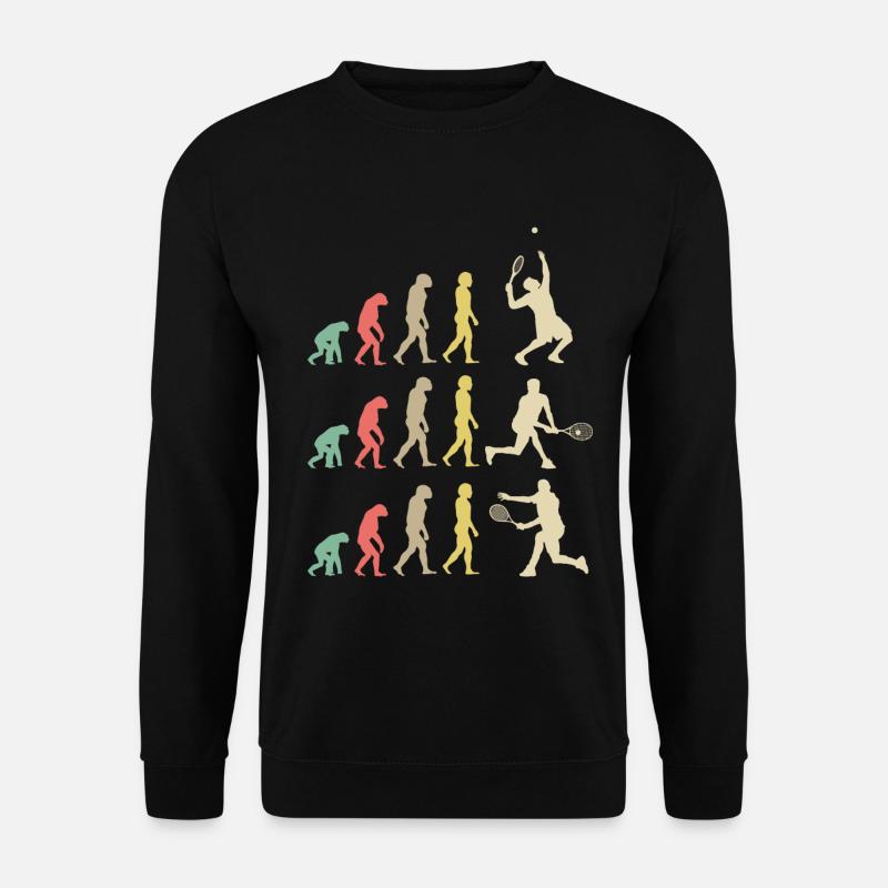 Tennis evolution - Unisex Sweatshirt - black