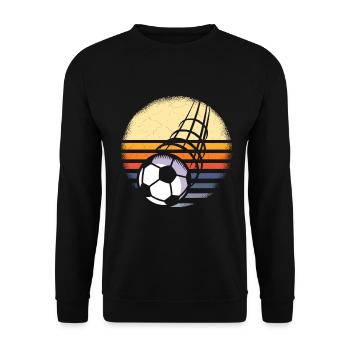 Kicker Kicker Football Vintage - Unisex Sweatshirt - black - Front - Alina (178cm) & Michal (187cm)