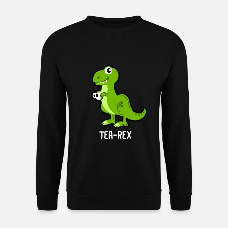 Tea-Rex Dinosaurier Dino - Unisex Pullover - Schwarz