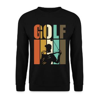 Golf - Golfeurs d'époque - Sweat-shirt Unisexe - noir - Devant - Alina (178cm) & Michal (187cm)