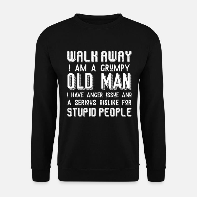 Grumpy Old Man - Grandpa - Unisex Pullover - Schwarz