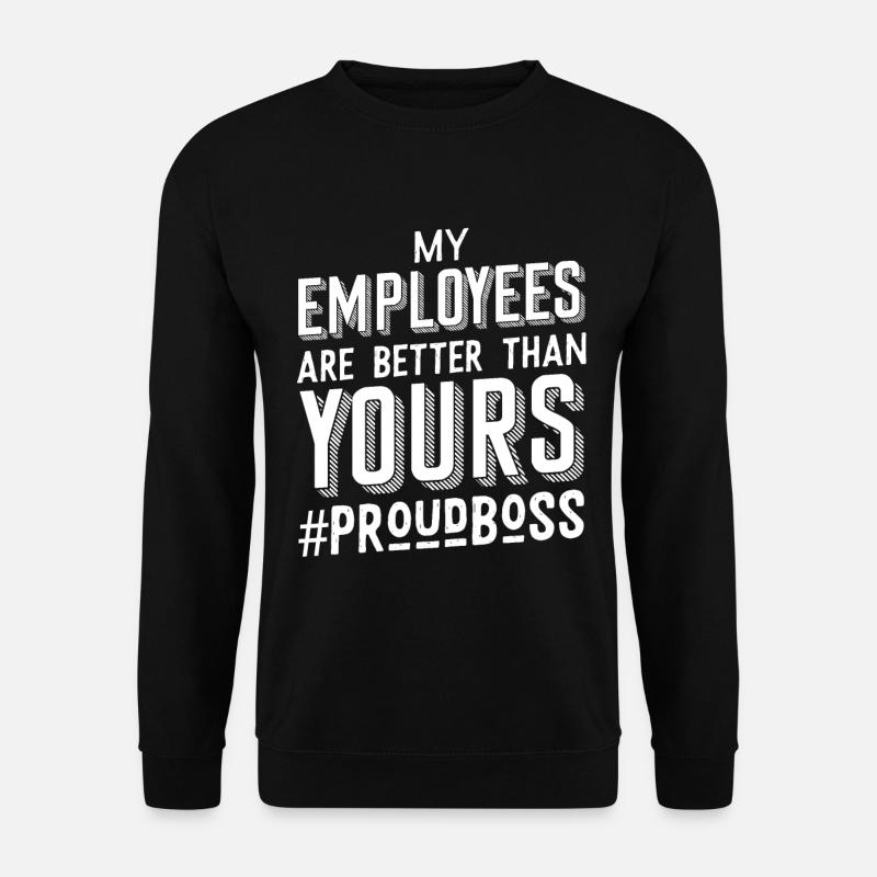 Patron chef de travail - Sweat-shirt Unisexe - noir