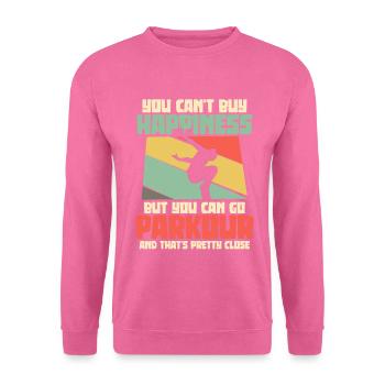 Parkour parkour runner freerunner course - Sweat-shirt Unisexe - rose - Devant