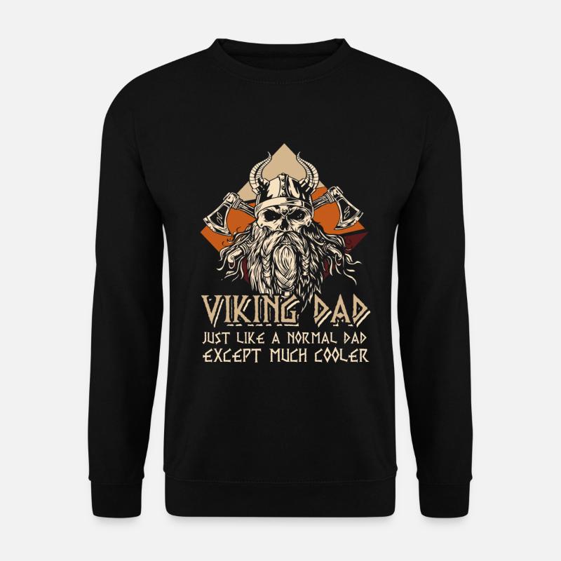 Viking Dad Odin Nordmänner Wotan Vater - Unisex Pullover - Schwarz