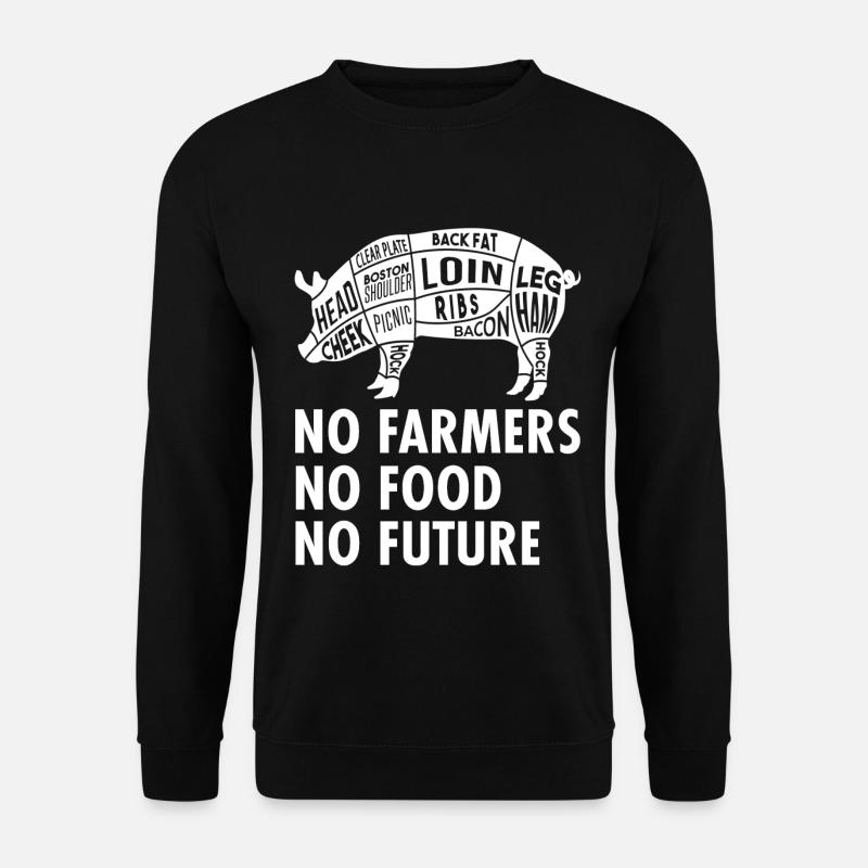 No Farmers No Food No Future - Bauer - Unisex Pullover - Schwarz