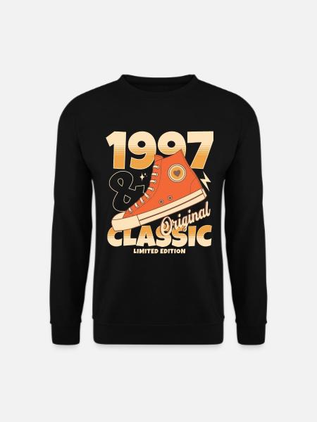 Baskets Rétro Originales 1997 25 Ans Anniversaire - Sweat-shirt Unisexe - noir
