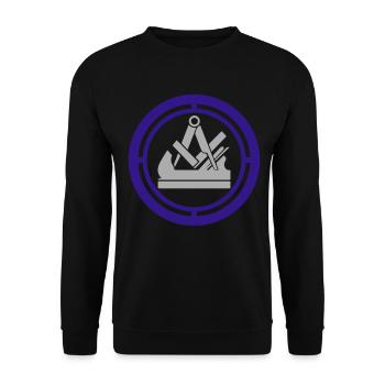 Logo Schreiner Zunft Armoiries | Couleurs changeantes - Sweat-shirt Unisexe - noir - Devant - Alina (178cm) & Michal (187cm)