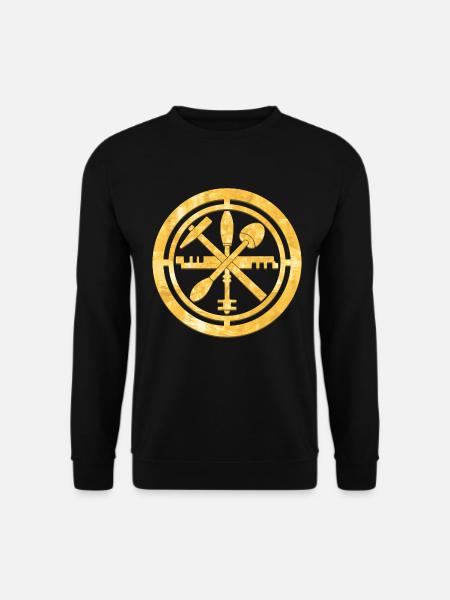 Glaser Zunft Logo Wappen Gold - Unisex Pullover - Schwarz