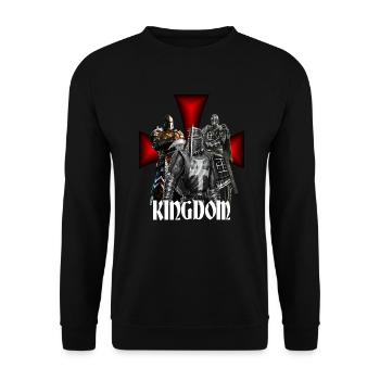 Crusader Design Warrior - Unisex Sweatshirt - black - Front - Alina (178cm) & Michal (187cm)
