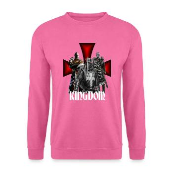 Kreuzritter Design Krieger - Unisex Pullover - Pink - Vorne