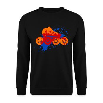 Rollschuhe Roller - Unisex Pullover - Schwarz - Vorne - Alina (178cm) & Michal (187cm)