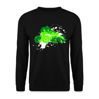Rollschuhe Roller - Unisex Pullover - Schwarz - Vorne - Alina (178cm) & Michal (187cm)