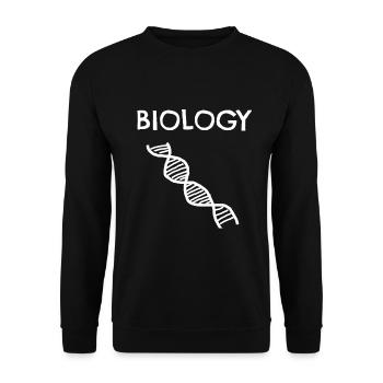 Biologie - Unisex Pullover - Schwarz - Vorne - Alina (178cm) & Michal (187cm)