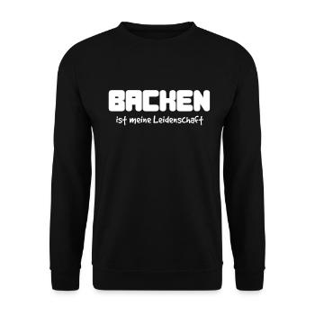 Backen Leidenschaft Bäcker Kuchen - Unisex Pullover - Schwarz - Vorne - Alina (178cm) & Michal (187cm)