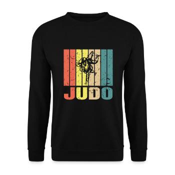 Judo Arts Martiaux Judo Combat De Cadeaux - Sweat-shirt Unisexe - noir - Devant - Alina (178cm) & Michal (187cm)