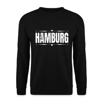 Hambourg - Sweat-shirt Unisexe - noir - Devant - Alina (178cm) & Michal (187cm)