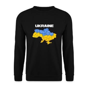 Ukraine - Unisex Sweatshirt - black - Front - Alina (178cm) & Michal (187cm)