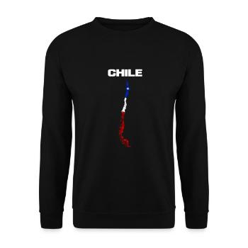 Chile - Unisex Sweatshirt - black - Front - Alina (178cm) & Michal (187cm)