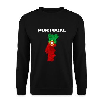 Portugal - Sweat-shirt Unisexe - noir - Devant - Alina (178cm) & Michal (187cm)
