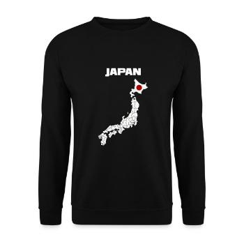 Japan - Unisex Pullover - Schwarz - Vorne - Alina (178cm) & Michal (187cm)