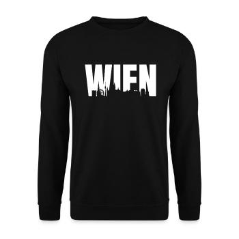 Vienna - Unisex Sweatshirt - black - Front - Alina (178cm) & Michal (187cm)