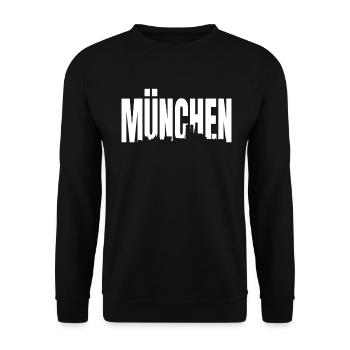 Munich - Unisex Sweatshirt - black - Front - Alina (178cm) & Michal (187cm)
