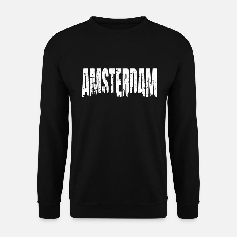 Amsterdam - Unisex Pullover - Schwarz
