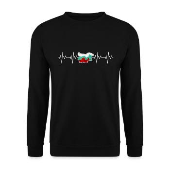 Bulgarie - Sweat-shirt Unisexe - noir - Devant - Alina (178cm) & Michal (187cm)