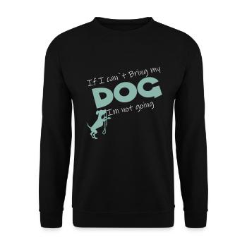 Chien Chien Cadeau Idée Cadeau Chiot Chien - Sweat-shirt Unisexe - noir - Devant - Alina (178cm) & Michal (187cm)