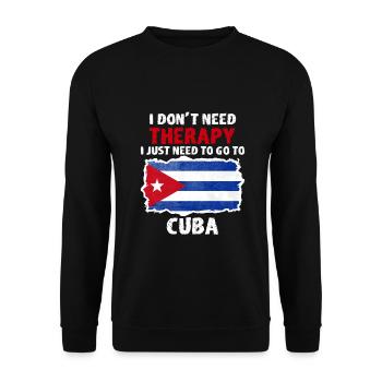 Kuba Cuba Südamerika Geschenk Geschenkidee - Unisex Pullover - Schwarz - Vorne - Alina (178cm) & Michal (187cm)