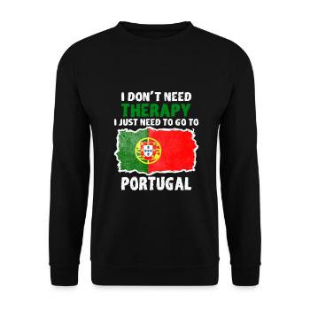 Portugal Portugal cadeau idée cadeau pays - Sweat-shirt Unisexe - noir - Devant - Alina (178cm) & Michal (187cm)
