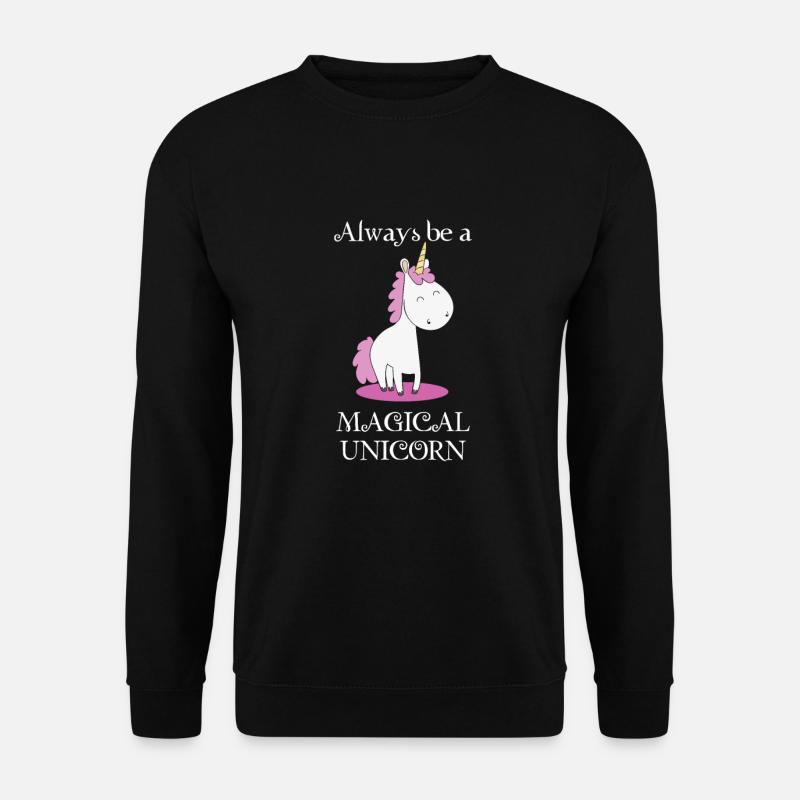 Einhorn Witzig Einhörner Einhorn Geschenk - Unisex Pullover - Schwarz
