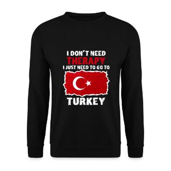 Türkei - Unisex Pullover - Schwarz - Vorne - Alina (178cm) & Michal (187cm)