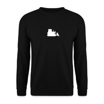 Bulldozer - Unisex Sweatshirt - black - Front - Alina (178cm) & Michal (187cm)