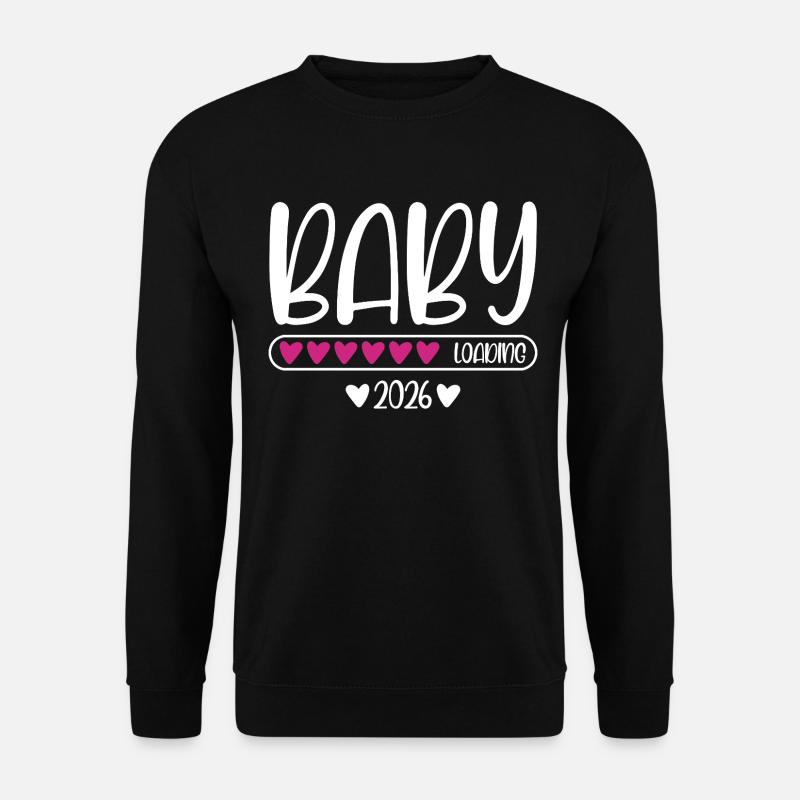 Baby 2026 loading - Unisex Pullover - Schwarz