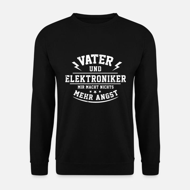 Electronics technician father - Unisex Sweatshirt - black
