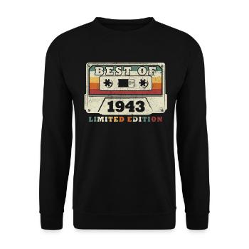 Das Beste des Jahres 1943 Jubiläum 1943 - Unisex Pullover - Schwarz - Vorne - Alina (178cm) & Michal (187cm)