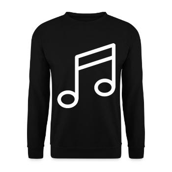 Musique orchestre musicien chanteur note de musique - Sweat-shirt Unisexe - noir - Devant - Alina (178cm) & Michal (187cm)