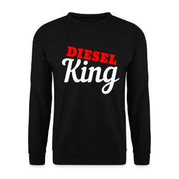Diesel TDI Power car mechanic workshop gift - Unisex Sweatshirt - black - Front - Alina (178cm) & Michal (187cm)