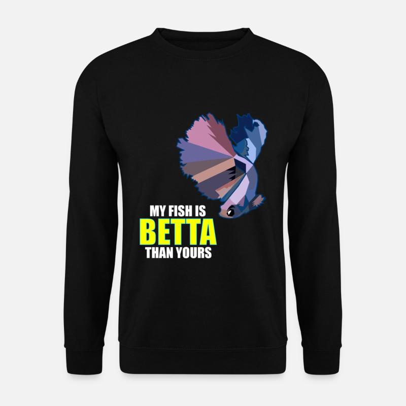 Betta Splendens Kampffisch Labyrinthfisch Geschenk - Unisex Pullover - Schwarz