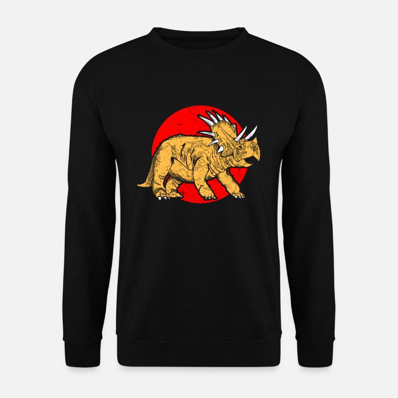 Triceratops Dino Dinosaurier - Unisex Pullover - Schwarz