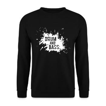 Drum and Bass - Unisex Pullover - Schwarz - Vorne - Alina (178cm) & Michal (187cm)