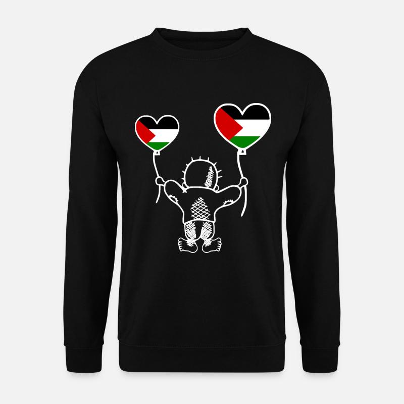 Handala free palestine - Unisex Pullover - Schwarz