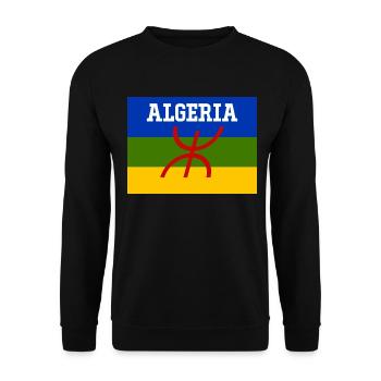 Drapeau Berbère Algérie - Sweat-shirt Unisexe - noir - Devant - Alina (178cm) & Michal (187cm)