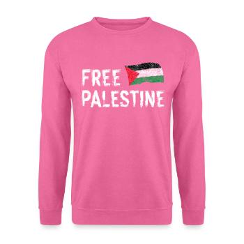 Palestine libre - Sweat-shirt Unisexe - rose - Devant