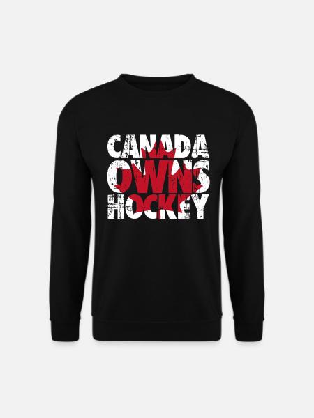 Canada Owns Hockey - Unisex Sweatshirt - black
