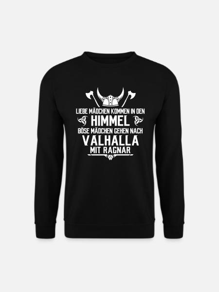 Valhalla mit Ragnar - Unisex Pullover - Schwarz