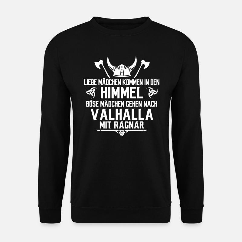 Valhalla mit Ragnar - Unisex Pullover - Schwarz